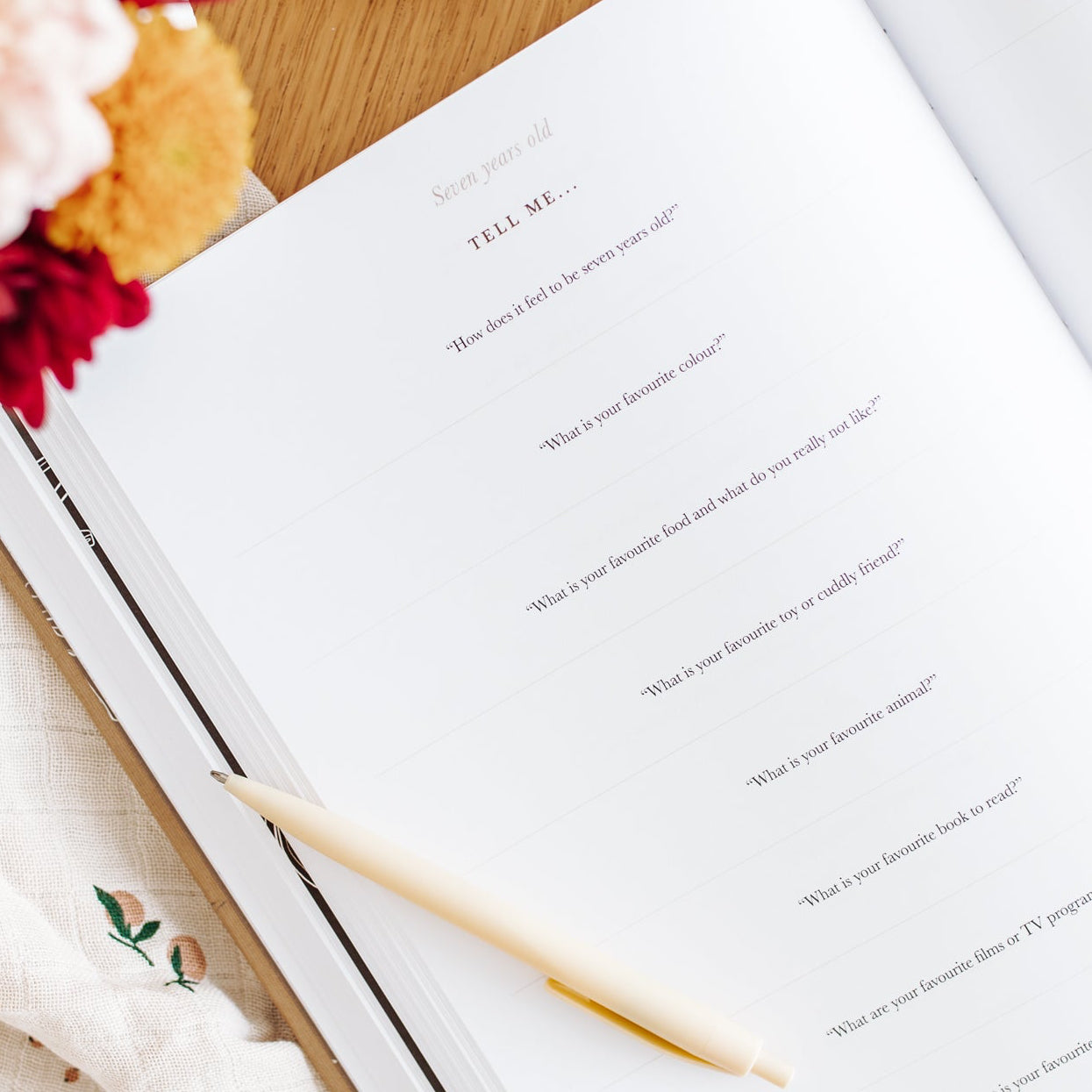 'As you grew bigger and bigger' Childhood Memory Book