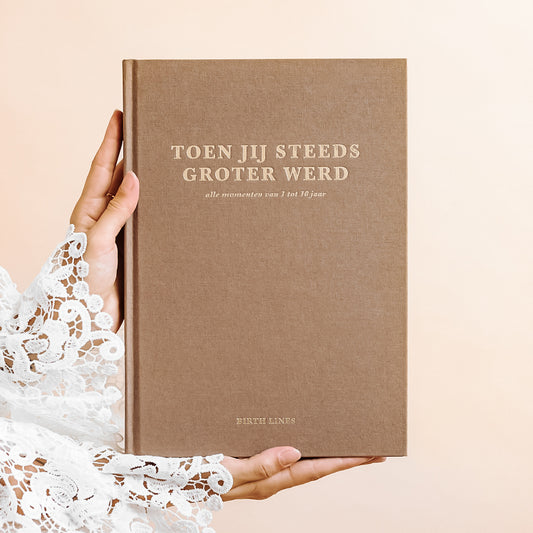 'Toen jij steeds groter werd' opgroei invulboek