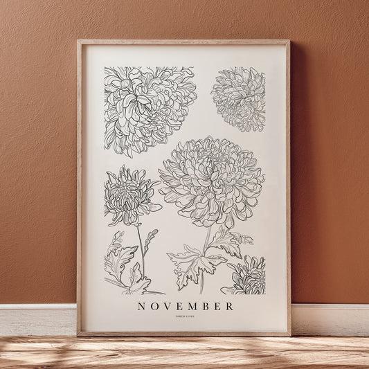 Birth Flower poster November