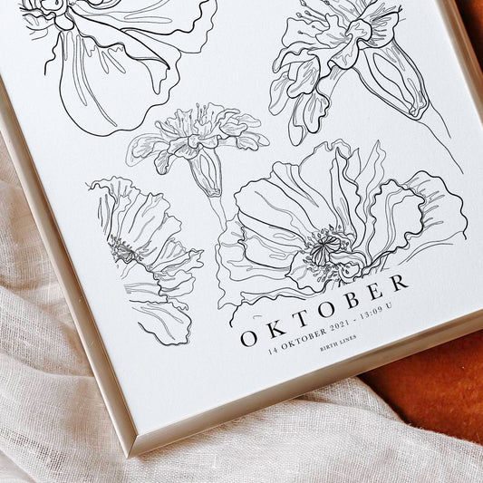 Birth Flower poster October