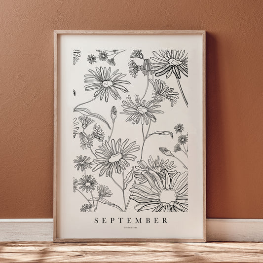 Birth Flower poster September