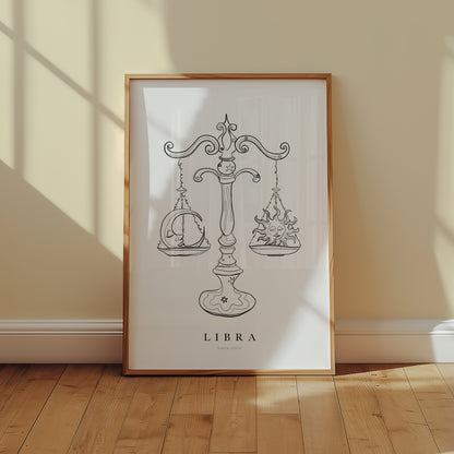 Sterrenbeeld Poster Weegschaal (Libra)