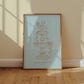 Sterrenbeeld Poster Waterman (Aquarius)
