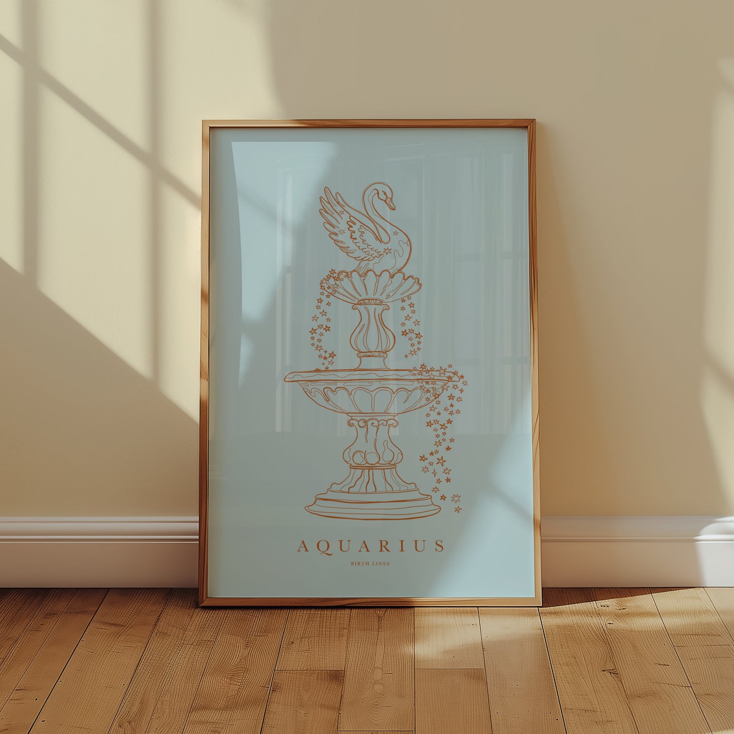 Sterrenbeeld Poster Waterman (Aquarius)