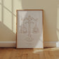 Sterrenbeeld Poster Weegschaal (Libra)