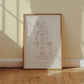 Sterrenbeeld Poster Waterman (Aquarius)