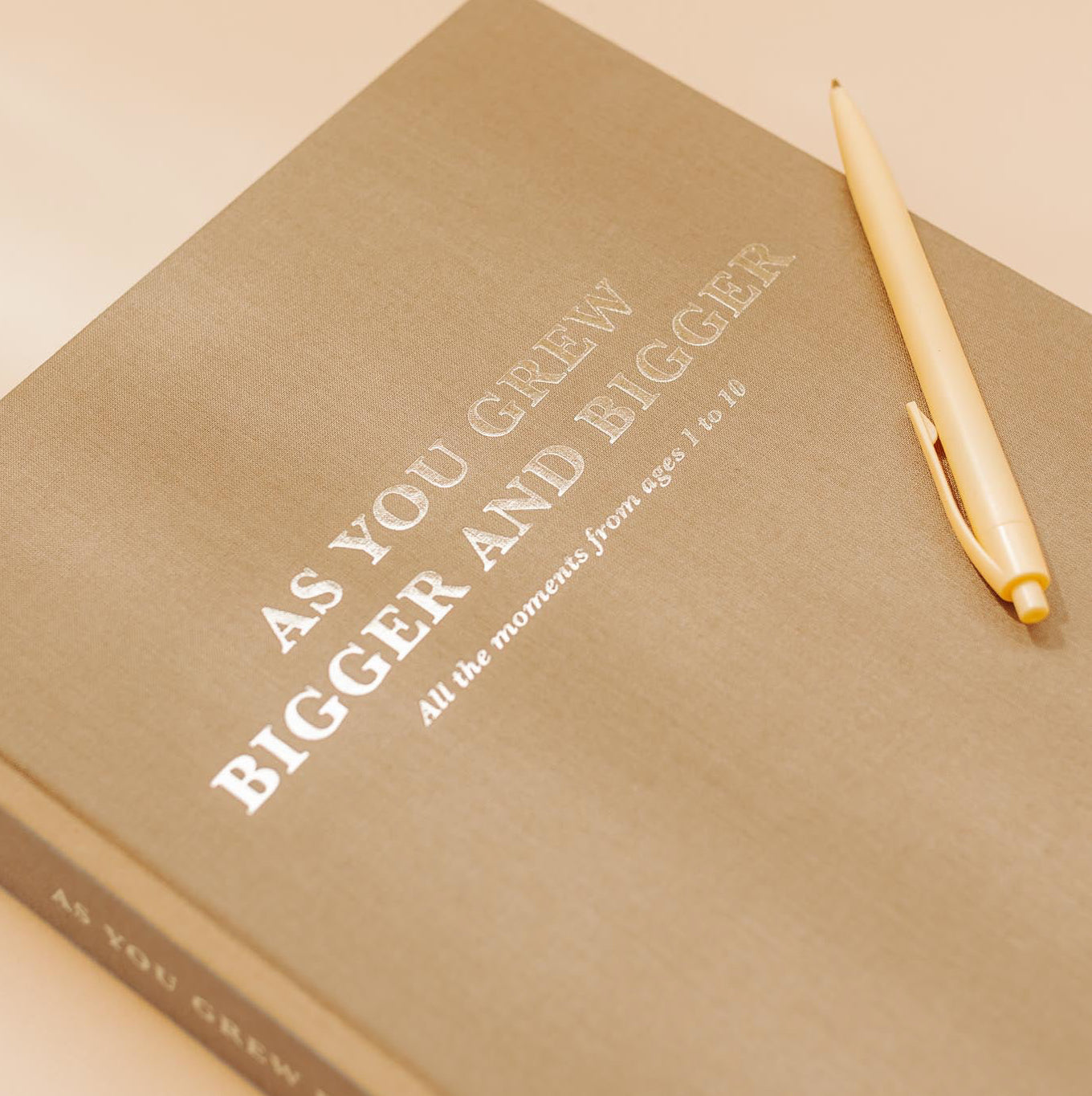 'As you grew bigger and bigger' Childhood Memory Book