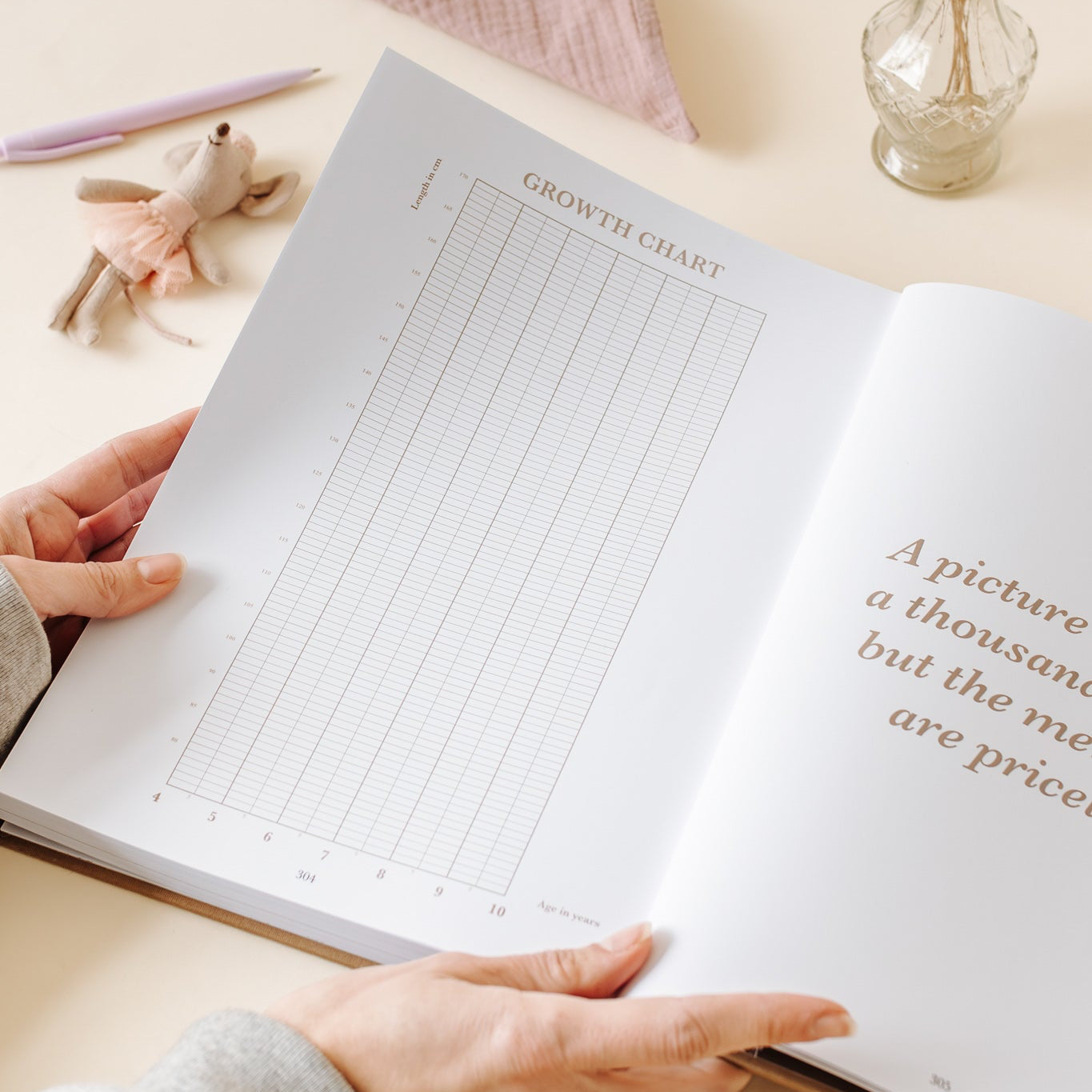 'As you grew bigger and bigger' Childhood Memory Book