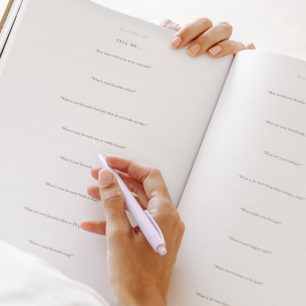 'As you grew bigger and bigger' Childhood Memory Book