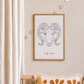 Sterrenbeeld Poster Ram (Aries)