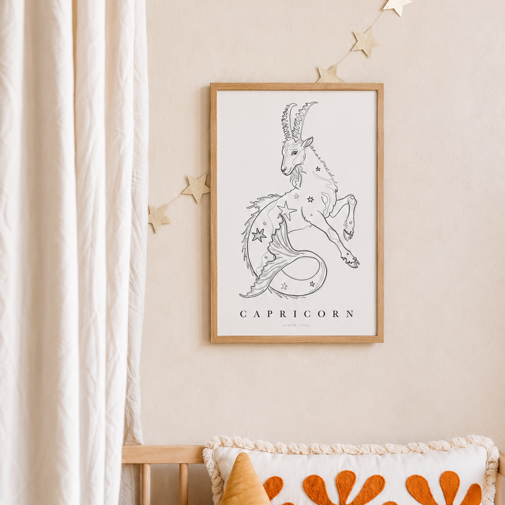 Sterrenbeeld Poster Steenbok (Capricorn)