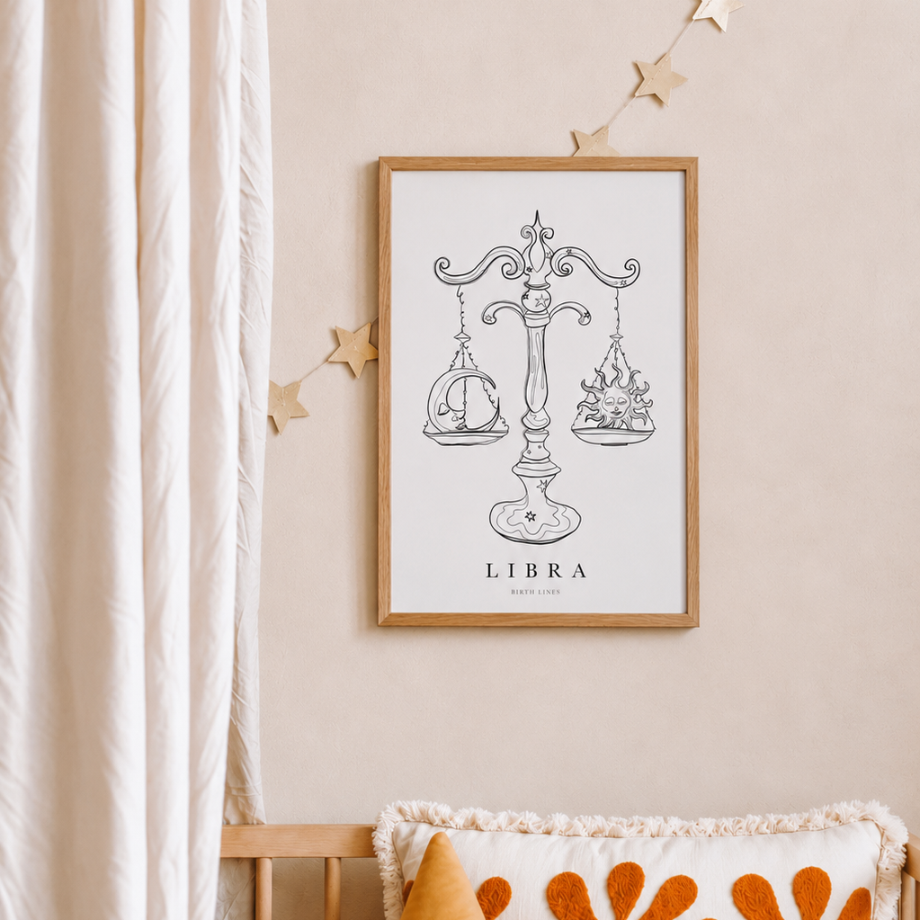 Sterrenbeeld Poster Weegschaal (Libra)