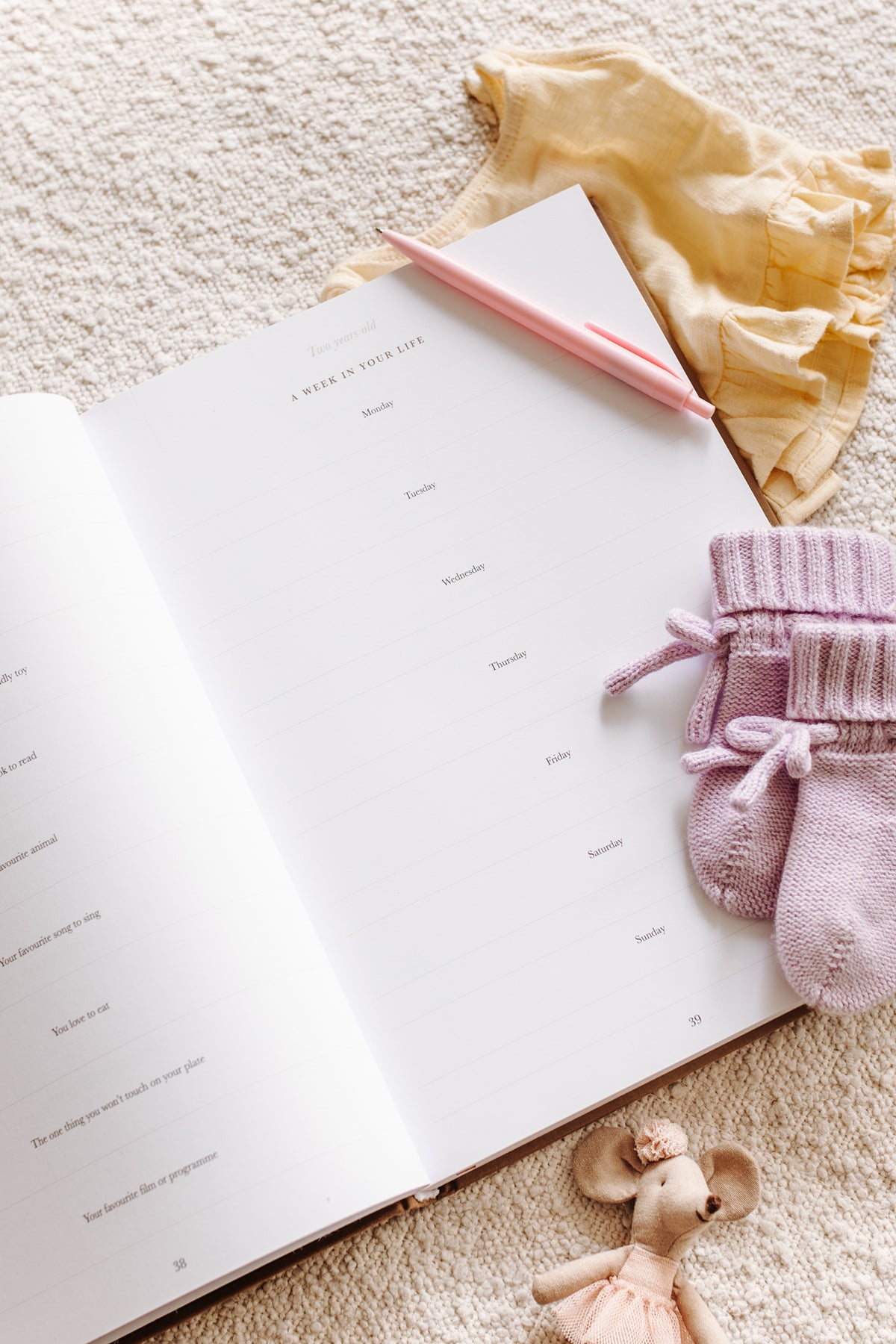 'As you grew bigger and bigger' Childhood Memory Book