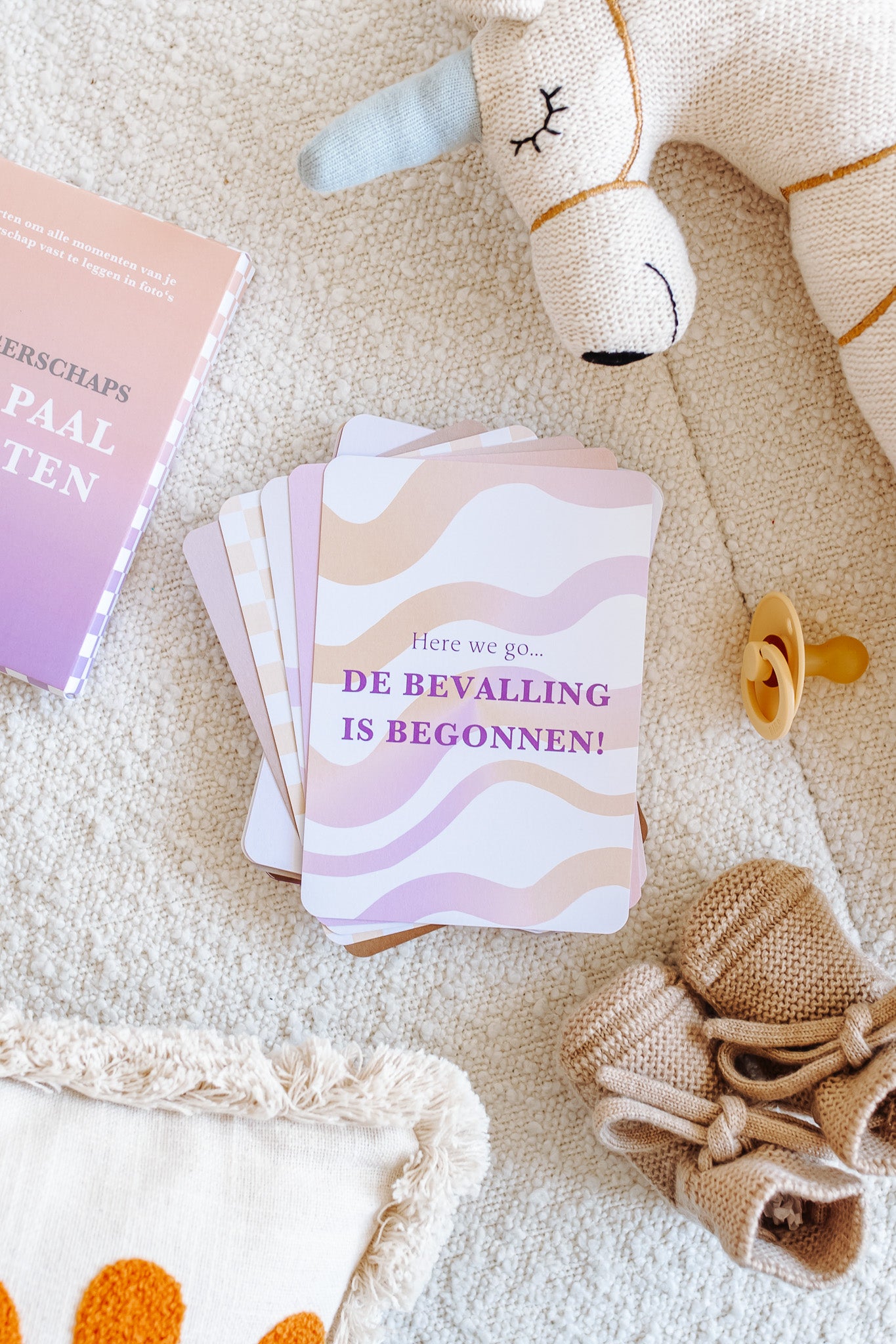 Giftset 'zwangerschap', pastel