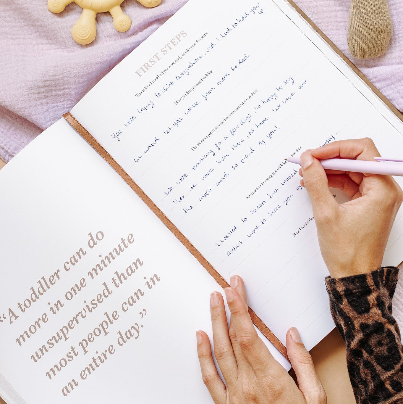 'As you grew bigger and bigger' Childhood Memory Book