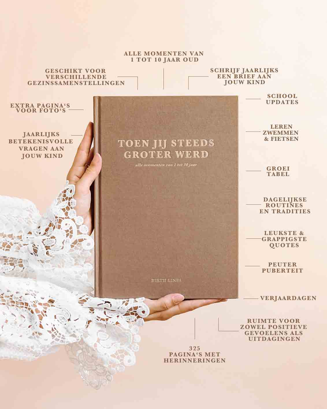 'Toen jij steeds groter werd' opgroei invulboek