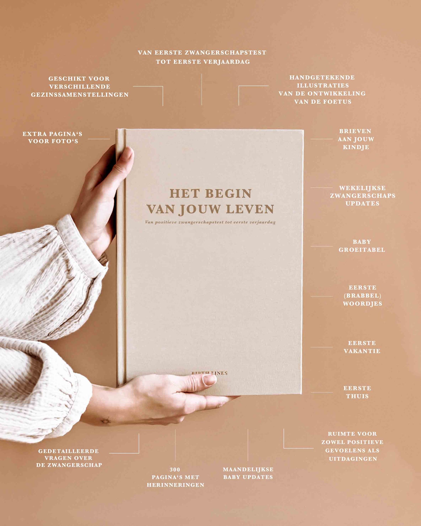 'Het begin van jouw leven' zwangerschaps- & baby invulboek