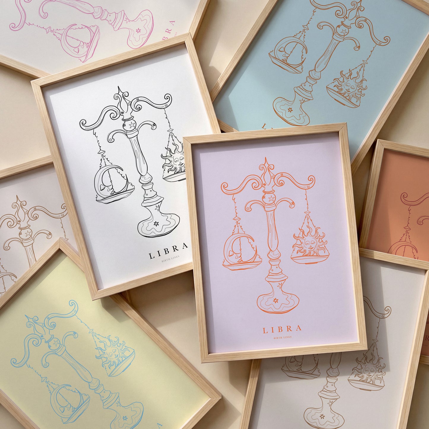 Sterrenbeeld Poster Weegschaal (Libra)