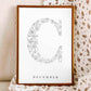 Birth Flower Letter Poster December
