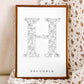 Birth Flower Letter Poster December