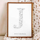 Birth Flower Letter Poster December