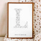 Birth Flower Letter Poster December