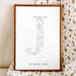 Birth Flower Letter Poster February