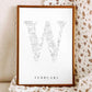 Birth Flower Letter Poster February