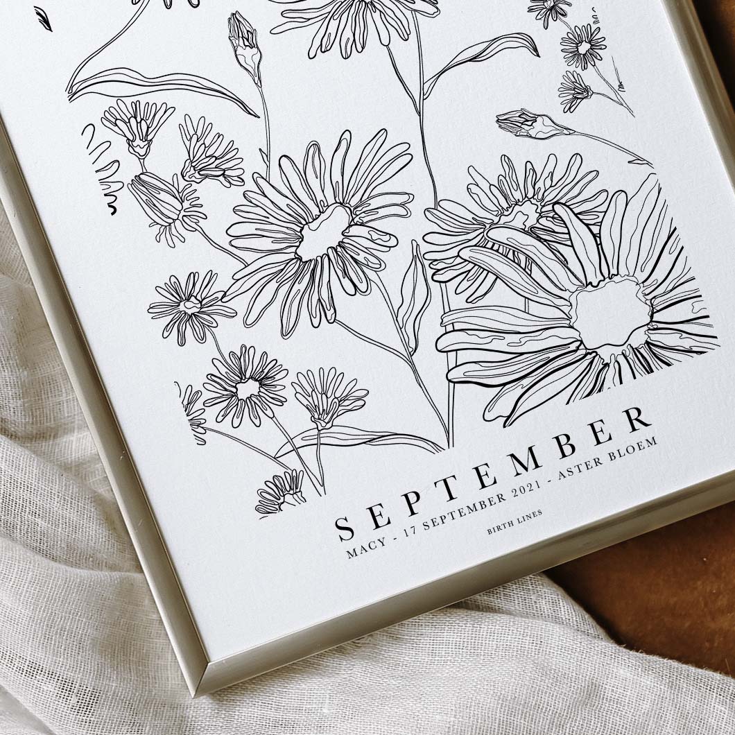 Birth Flower poster September