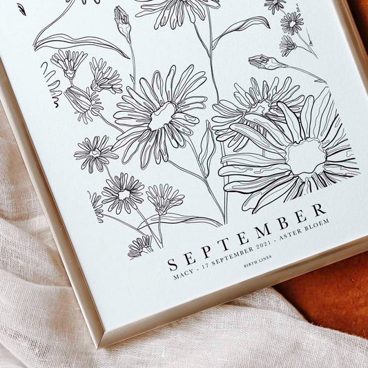 Birth Flower poster September
