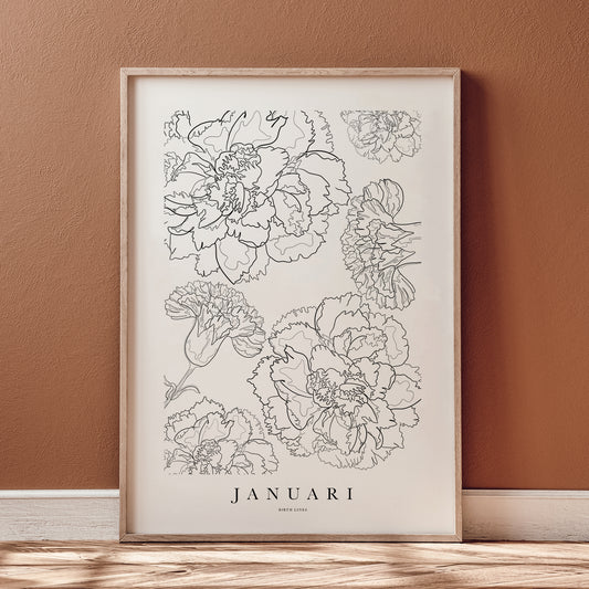 Birth Flower poster January