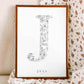 Birth Flower Letter Poster July