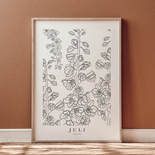 Birth Flower poster July