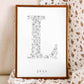 Birth Flower Letter Poster July