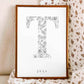 Birth Flower Letter Poster July