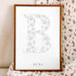 Birth Flower Letter Poster June