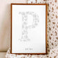 Birth Flower Letter Poster June