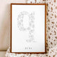 Birth Flower Letter Poster June