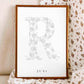 Birth Flower Letter Poster June