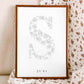 Birth Flower Letter Poster June