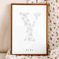 Birth Flower Letter Poster June