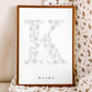 Birth Flower Letter Poster March