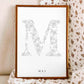 Birth Flower Letter Poster May