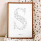 Birth Flower Letter Poster May