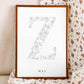 Birth Flower Letter Poster May