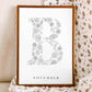 Birth Flower Letter Poster November