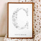 Birth Flower Letter Poster November