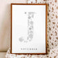 Birth Flower Letter Poster November