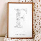 Birth Flower Letter Poster October