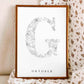 Birth Flower Letter Poster October